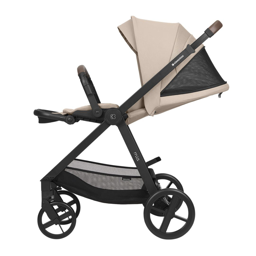 KikkaBoo® Otroški voziček s košaro 3v1 Mia Beige KikkaBoo
