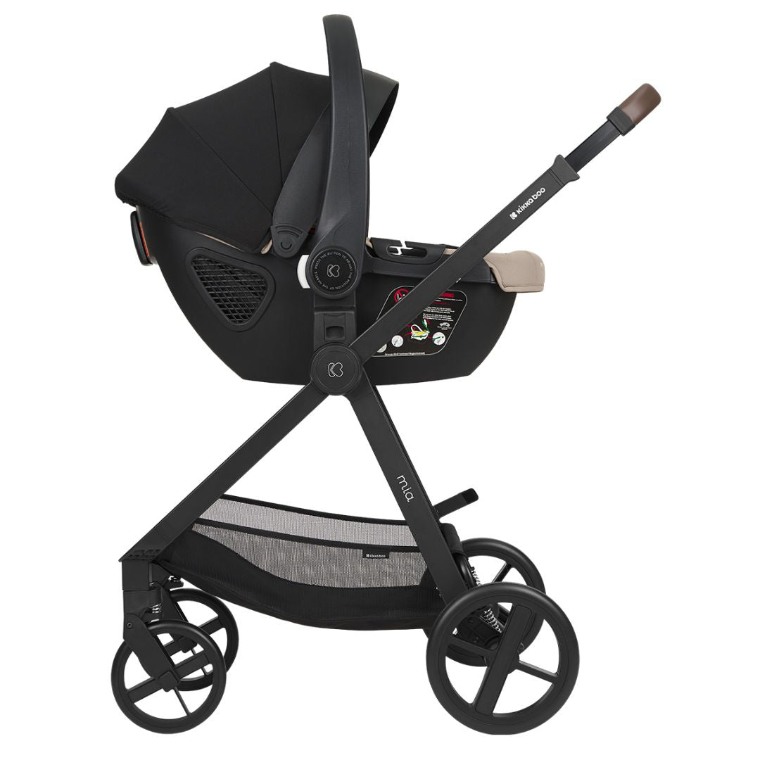 KikkaBoo® Otroški voziček s košaro 3v1 Mia Beige KikkaBoo