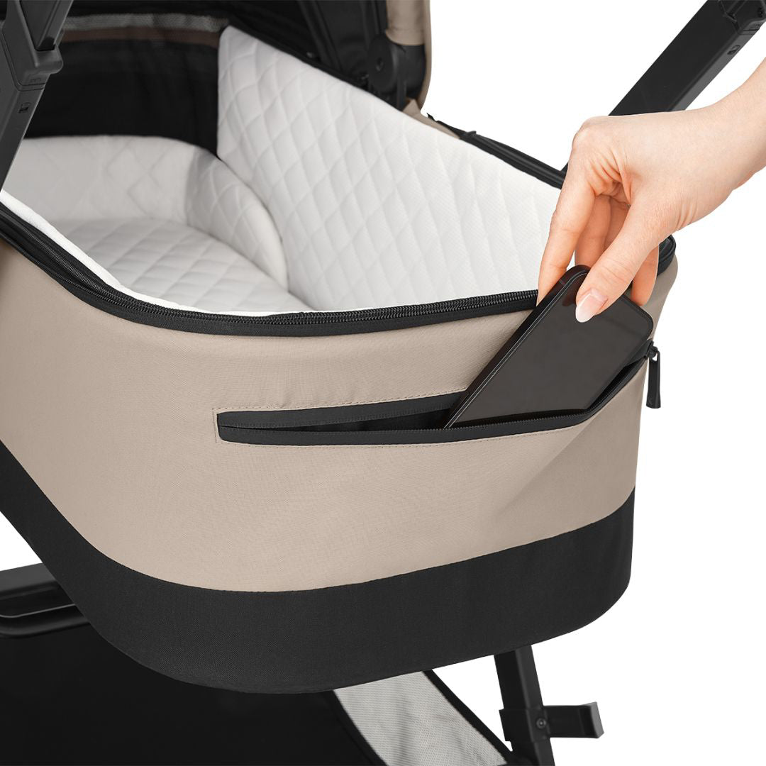 KikkaBoo® Otroški voziček s košaro 3v1 Mia Beige KikkaBoo