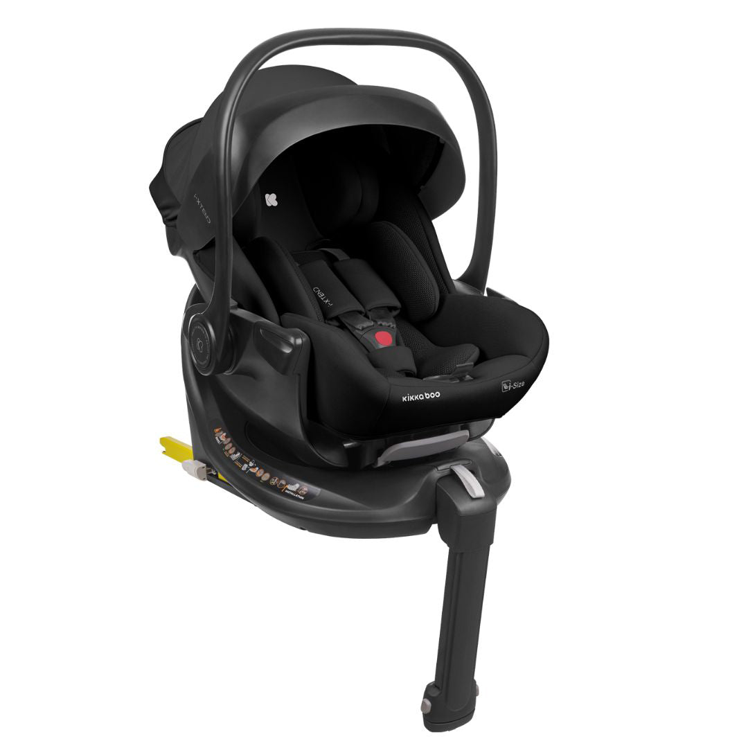 KikkaBoo® Otroški avtosedež / lupinica i-Xtend i-SIZE (40-87 cm) (Kara, Lanah, Thea 2024, Tiffany 2024) Black KikkaBoo