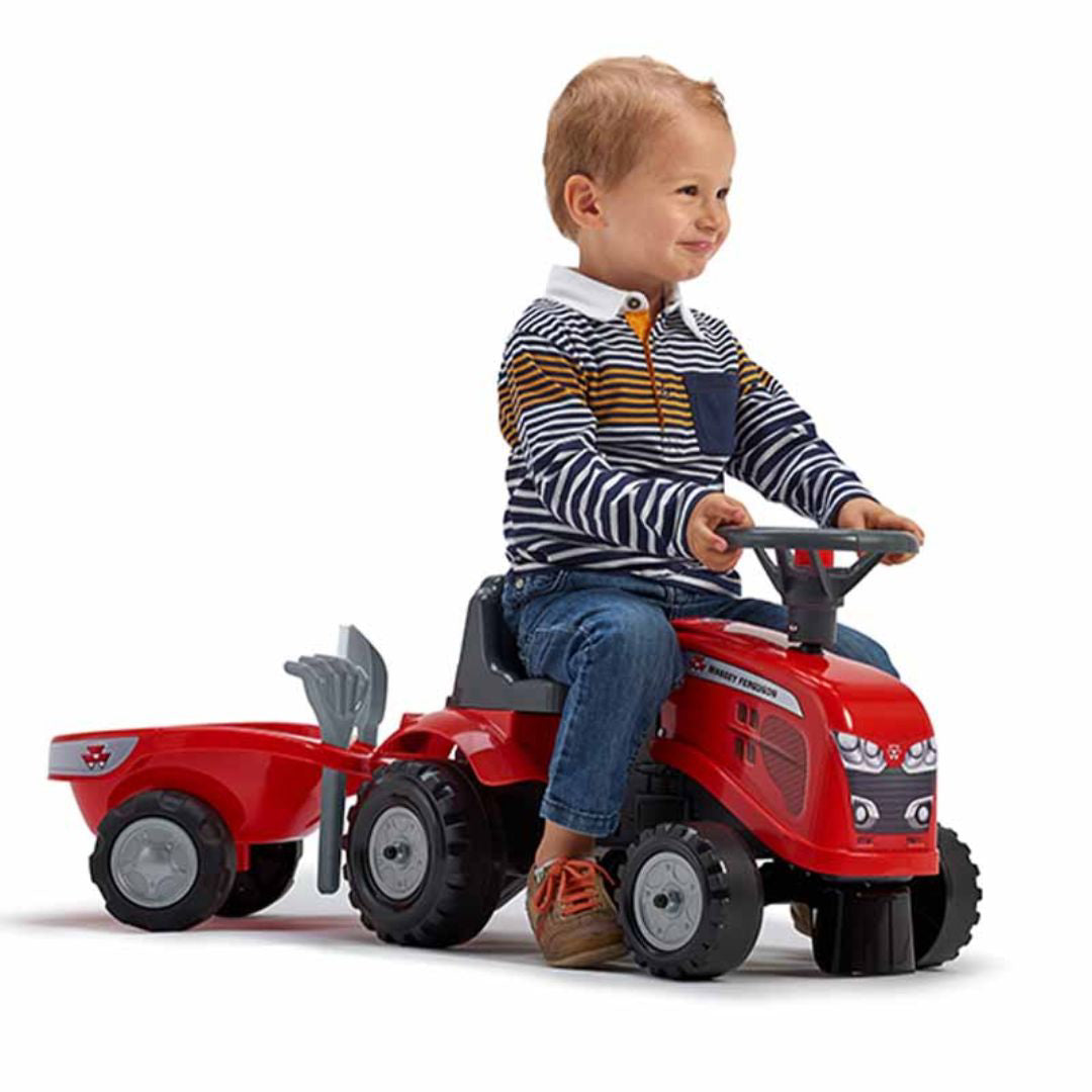 Falk® Poganjalček traktor Massey Ferguson s prikolico Falk