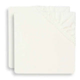 Jollein® Pamučna plahta 2 komada 120x60 Ivory