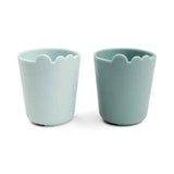 Done by Deer® Mini tasse Kiddish lot de 2 Croco Blue 100ml