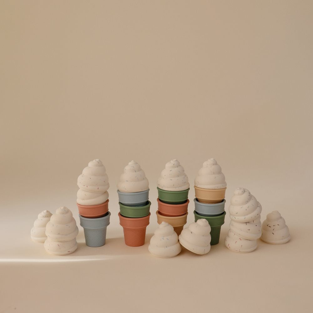 Mushie® Kopalne igračke Mix and Match Ice Cream Toy Mushie