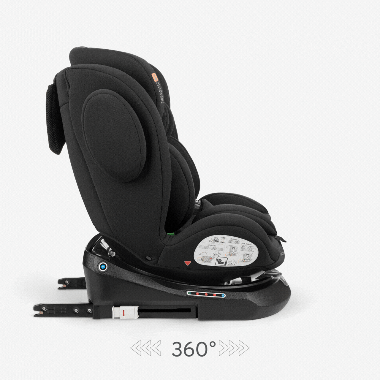 KikkaBoo® Otroški avtosedež 360° i-Felix i-SIZE (40-150 cm) Black KikkaBoo