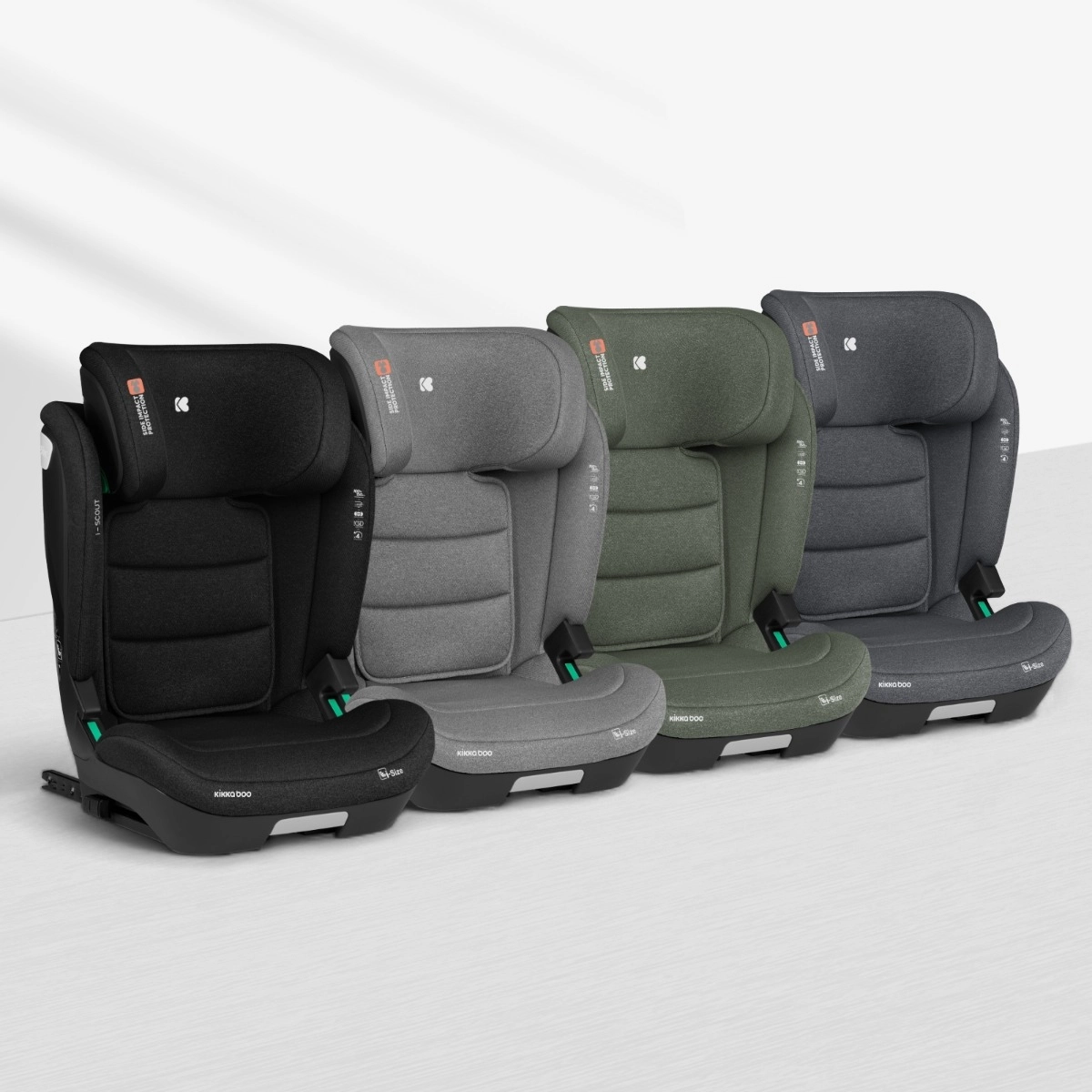 KikkaBoo® Otroški avtosedež i-Scout i-SIZE (100-150 cm) Light Grey KikkaBoo