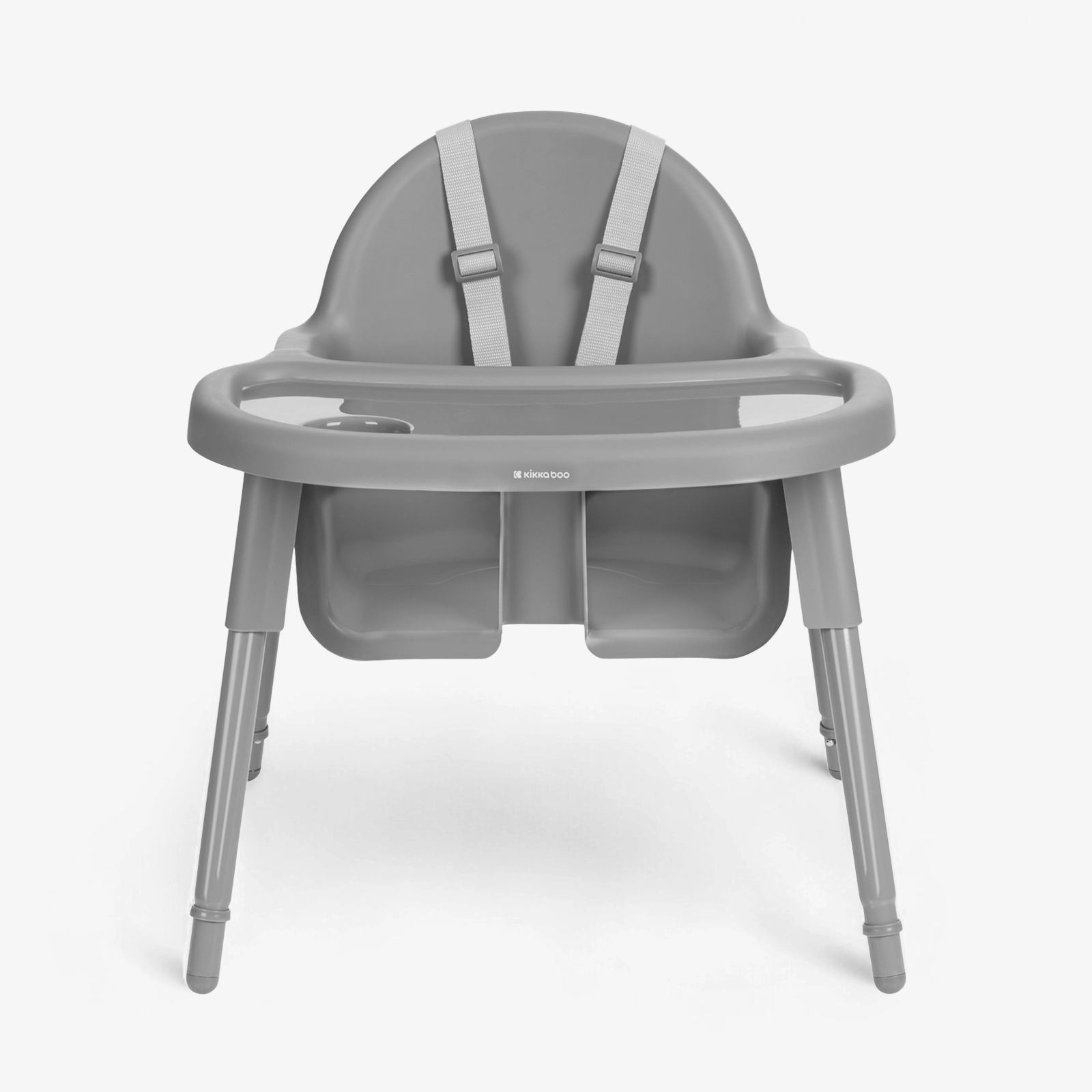 KikkaBoo® Otroški stol za hranjenje 2v1 Jammy Grey KikkaBoo