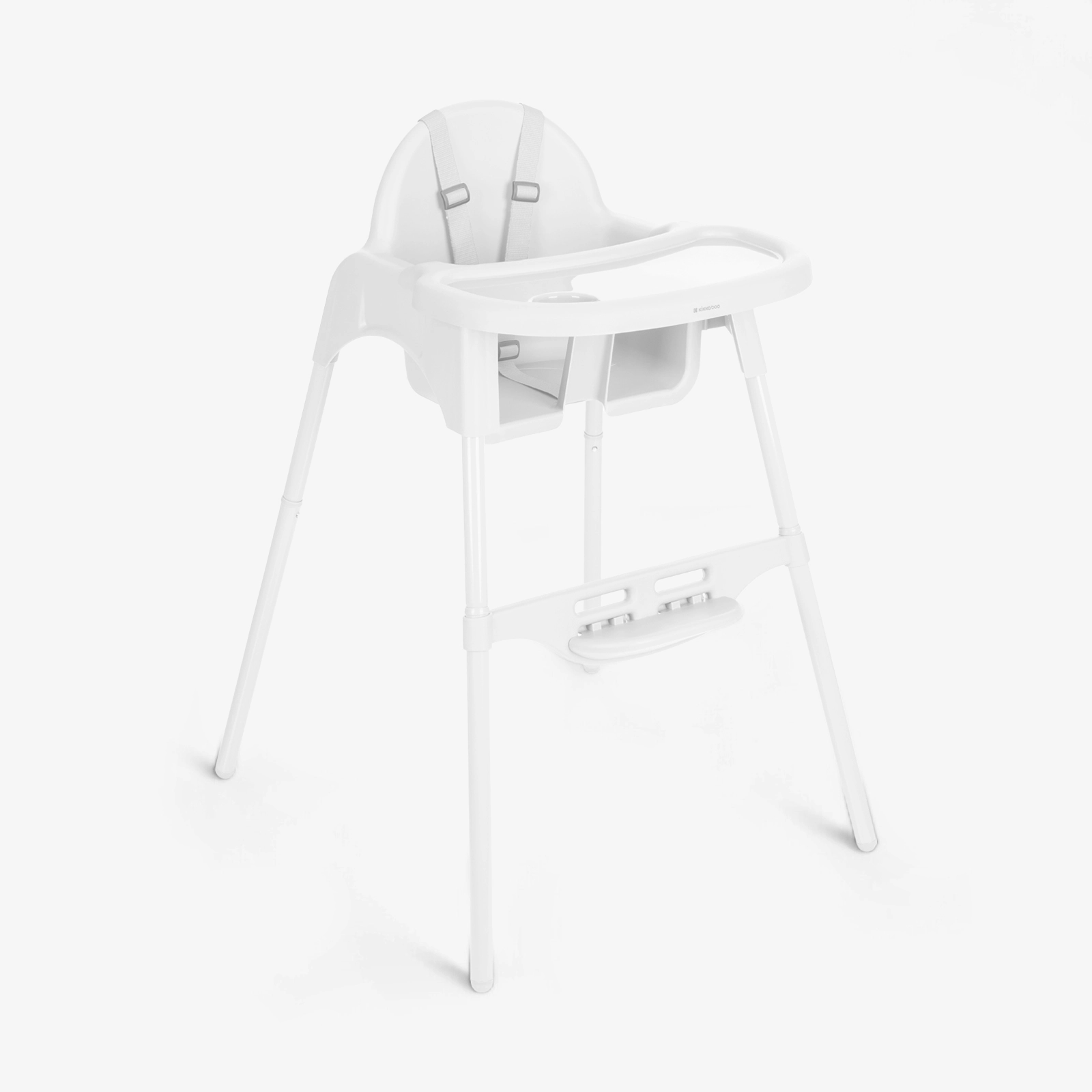 KikkaBoo® Otroški stol za hranjenje 2v1 Jammy White KikkaBoo