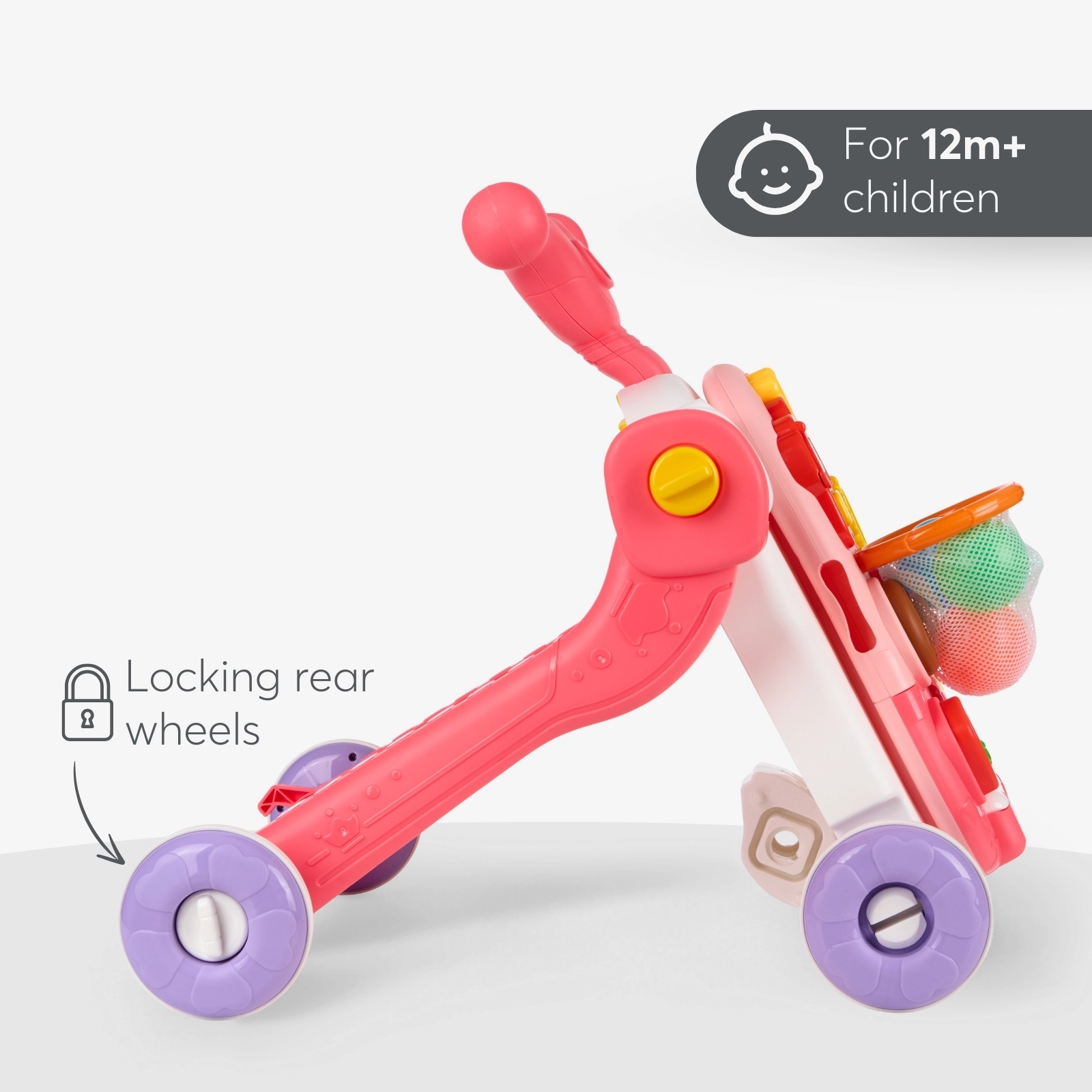 KikkaBoo® Aktivnostni voziček 4v1 Sweet Escape Pink KikkaBoo