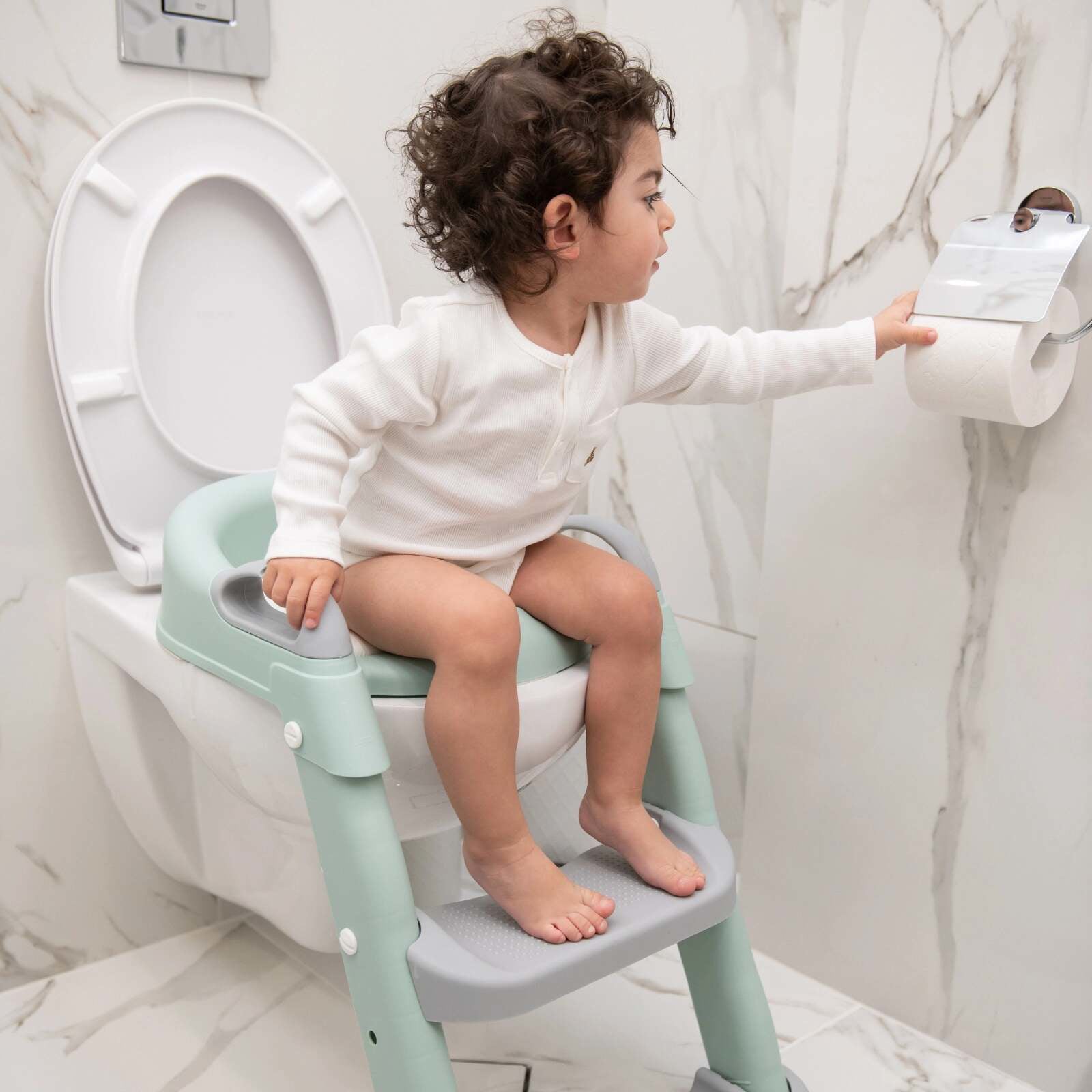 KikkaBoo® Nastavek za straniščno školjko s stopničko Lea Grey KikkaBoo