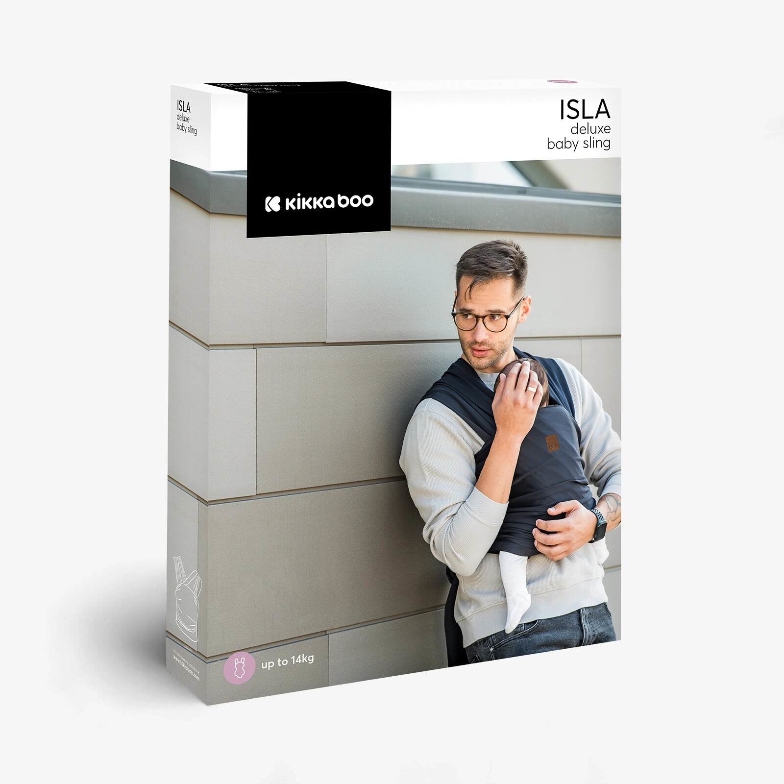 KikkaBoo® Nosilka wrap Isla Black KikkaBoo