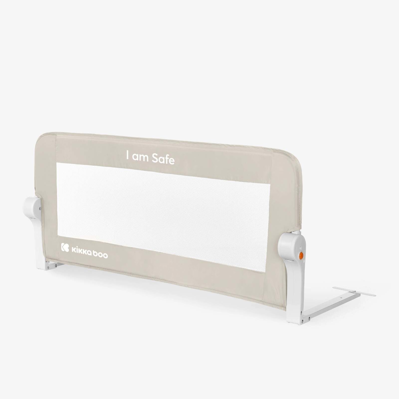 KikkaBoo® Posteljno varovalo I am Safe 102cm Beige KikkaBoo