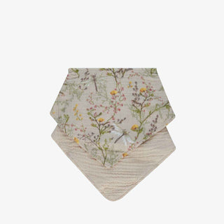 KikkaBoo® Sada 2 mušelínových bryndáčků Secret Garden Beige