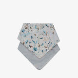 KikkaBoo® Set 2 bavaglini in mussola Dreamy Fields Grey