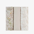 KikkaBoo® Mušelínové zavinovací plenky 3 ks 100x100 cm Secret Garden Beige