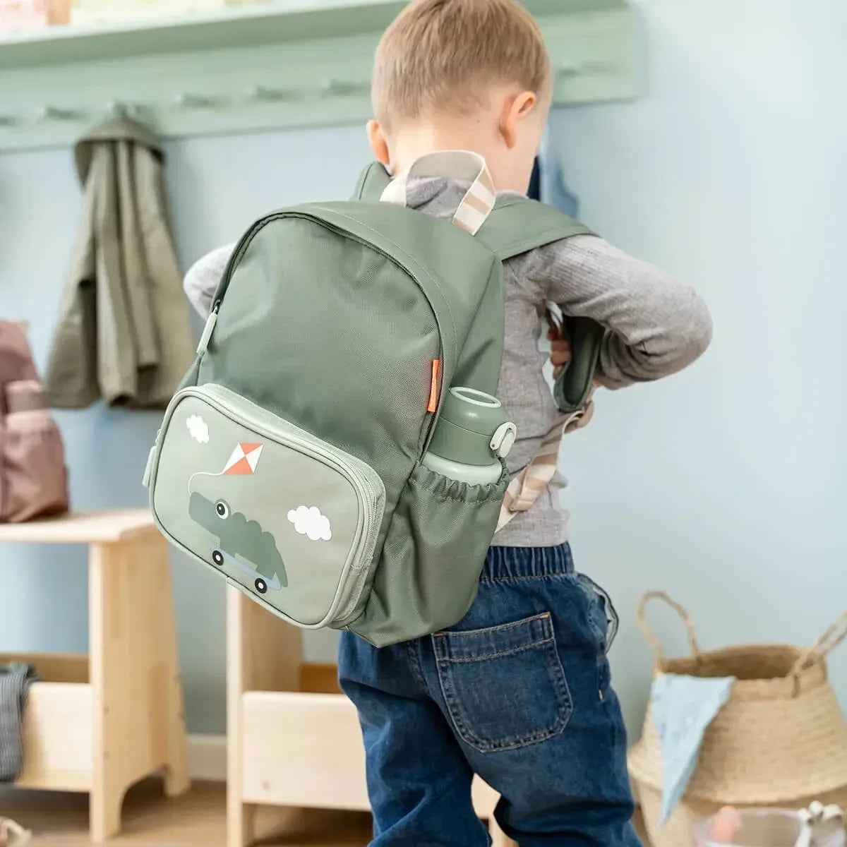 arm green backpack kids Done by Deer® Kids Backpack Playground Green 7.5L