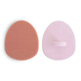 Mushie® Brosse pour croûtes de lait lot de 2 Rose/Lilas doux