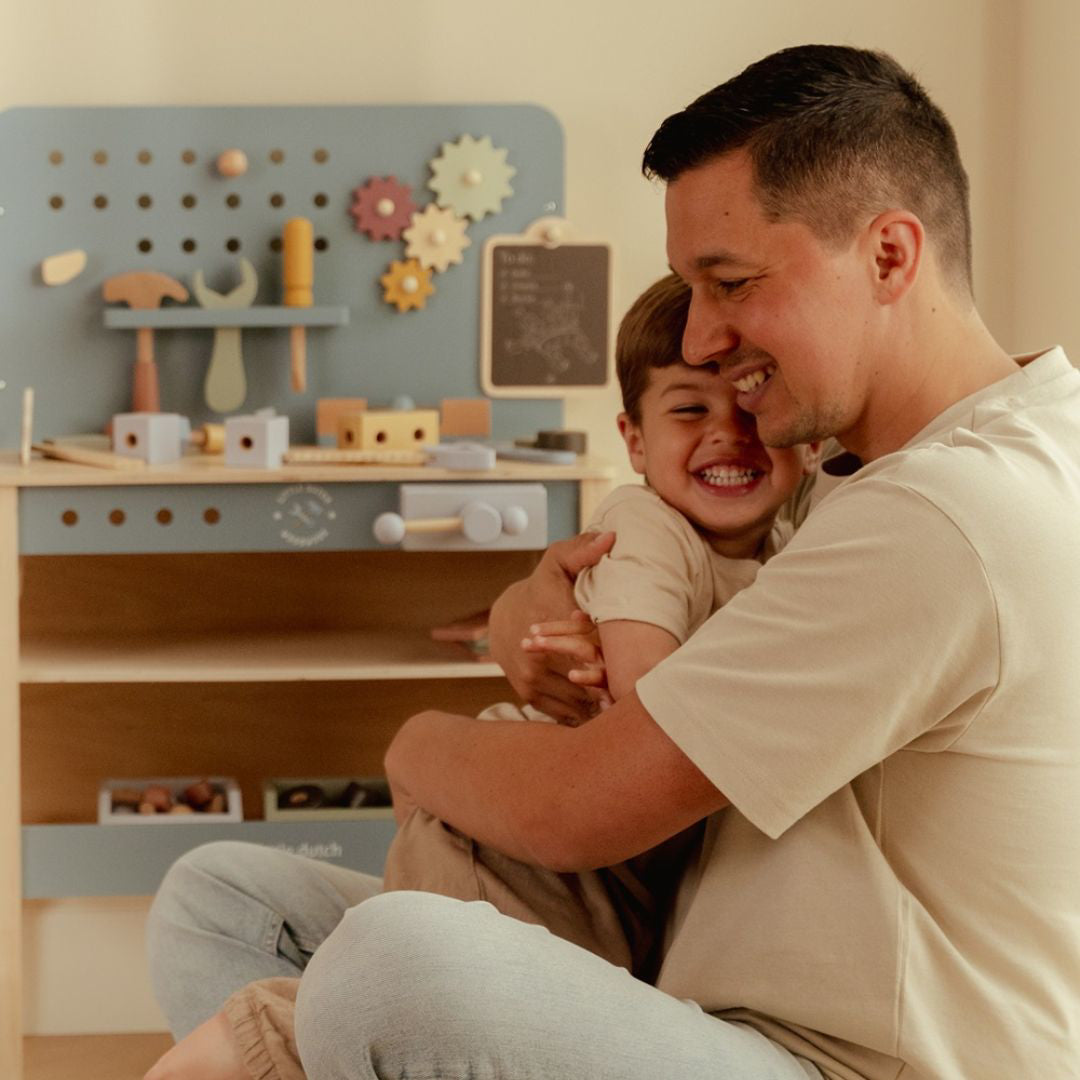 Little Dutch® Otroška delovna miza z orodjem Blue Little Dutch