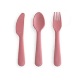 Mushie® Set di posate Dusty Rose