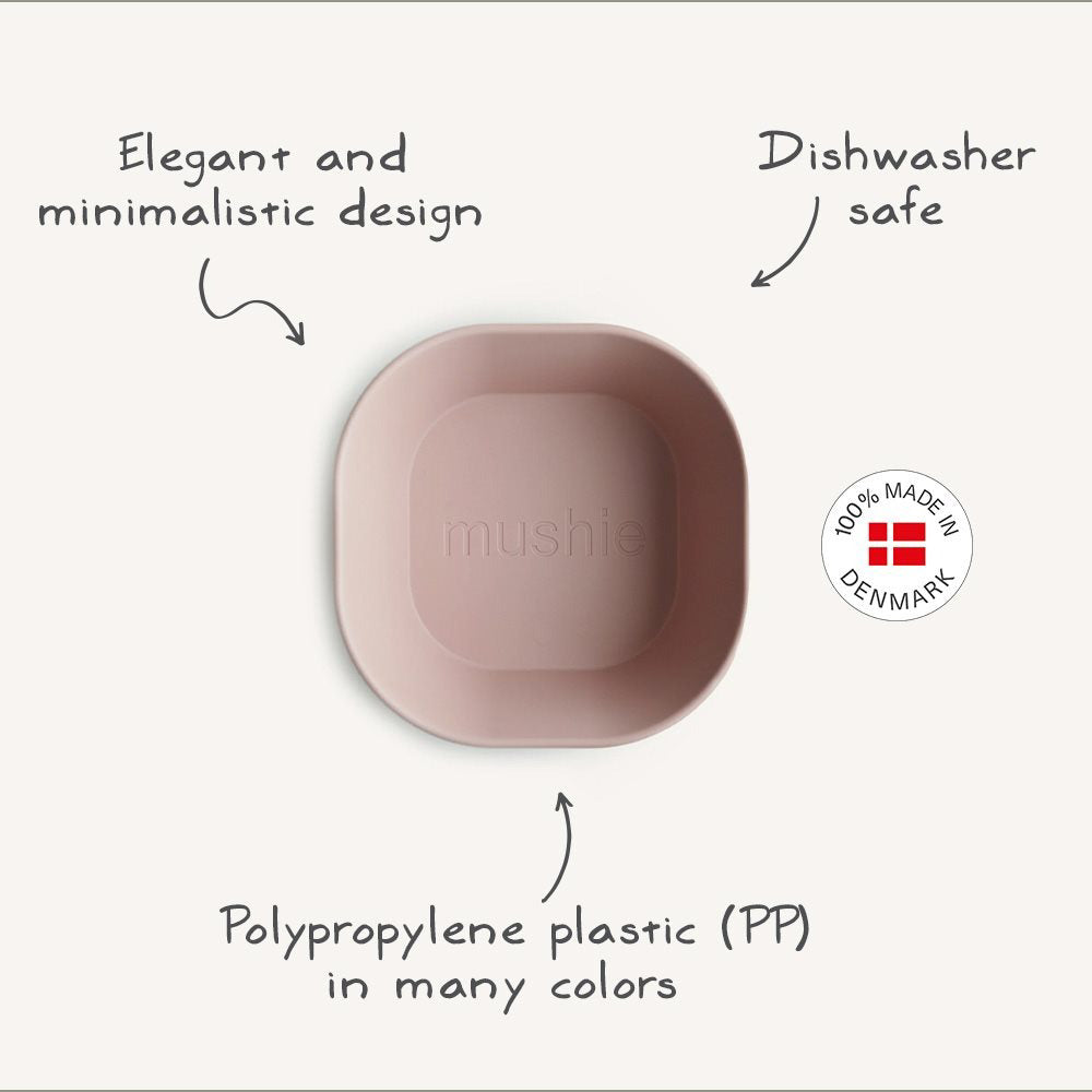 Mushie® Set dveh skledic Dusty Rose Mushie