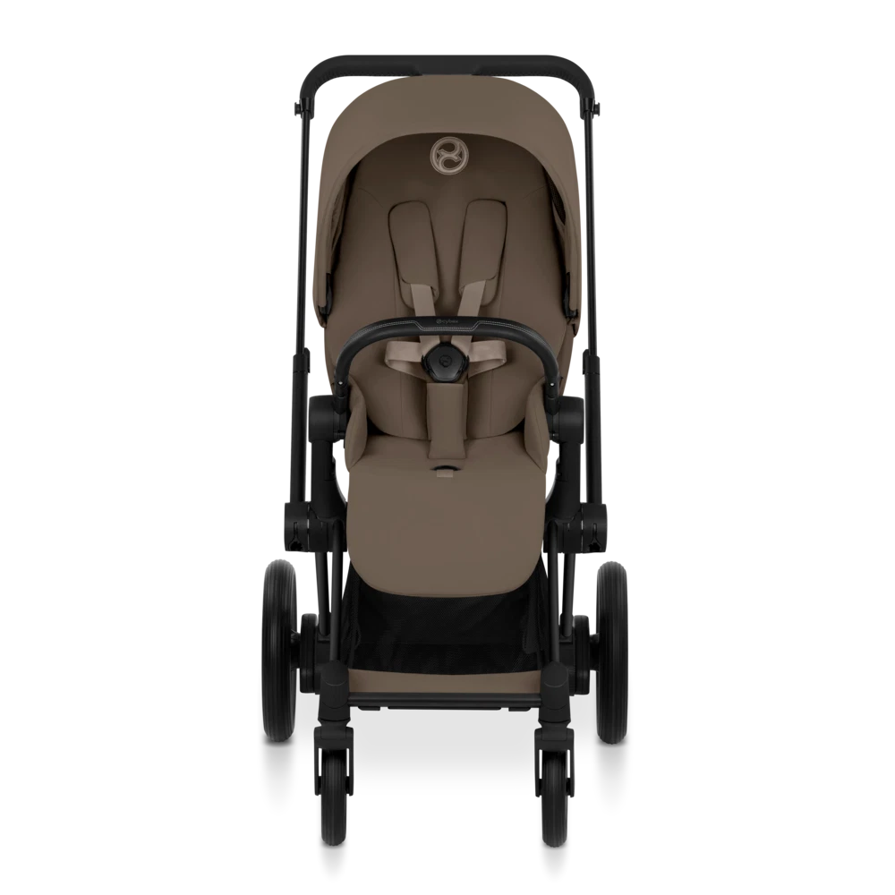 Cybex Platinum® Otroški voziček s zložljivo košaro 2v1 e-Priam™ Comfort Coconut Brown | Matt Black Cybex Platinum
