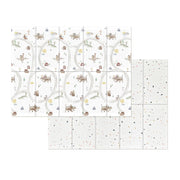 Evibell® Tapis de jeu double face 150x190 Terrazzo/Wanderlust