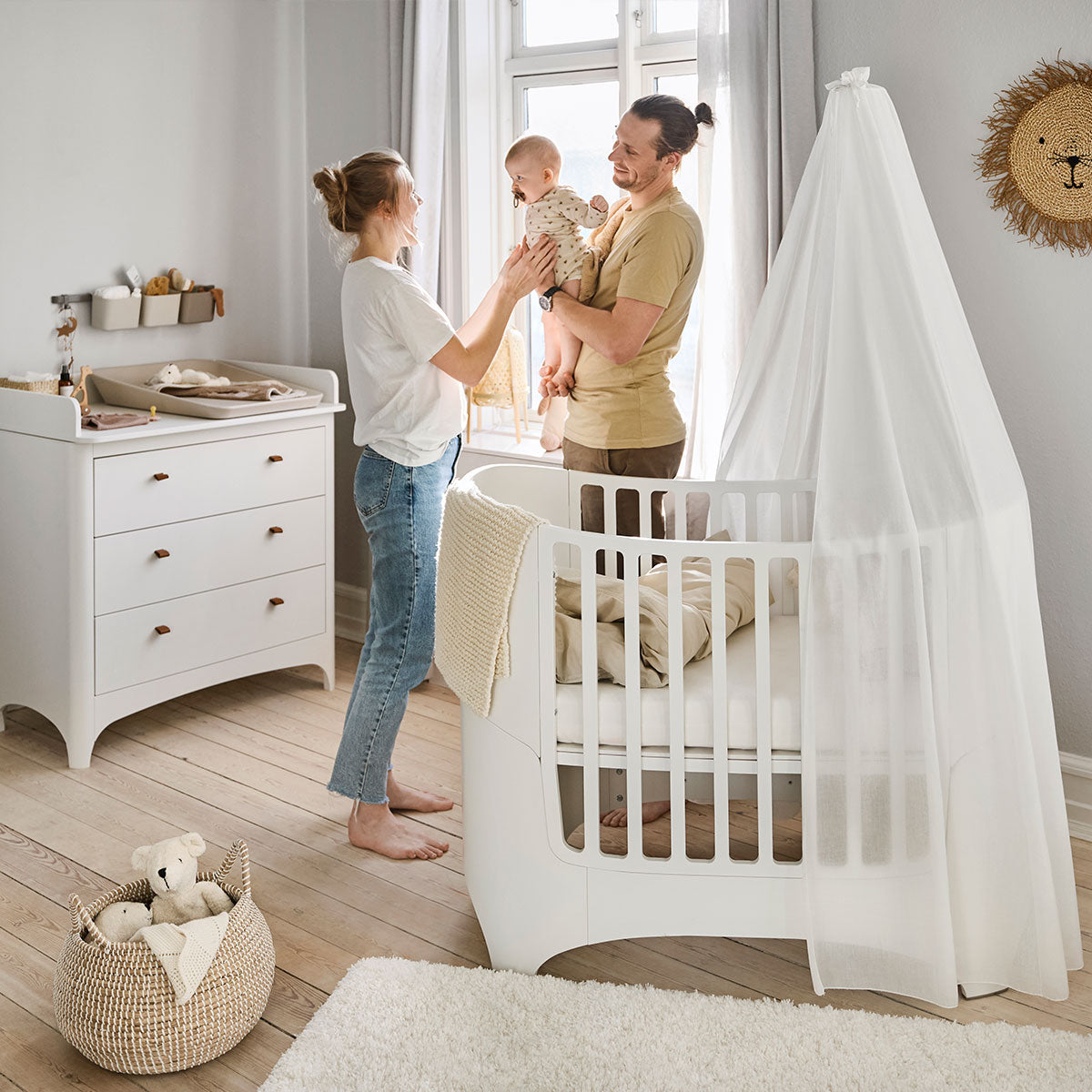 Leander® Otroška posteljica Classic™ Baby 0-3 leta White Leander
