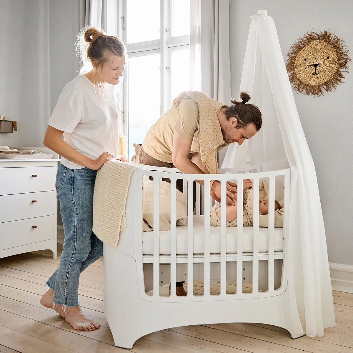 Leander® Otroška posteljica Classic™ Baby 0-3 leta White Leander