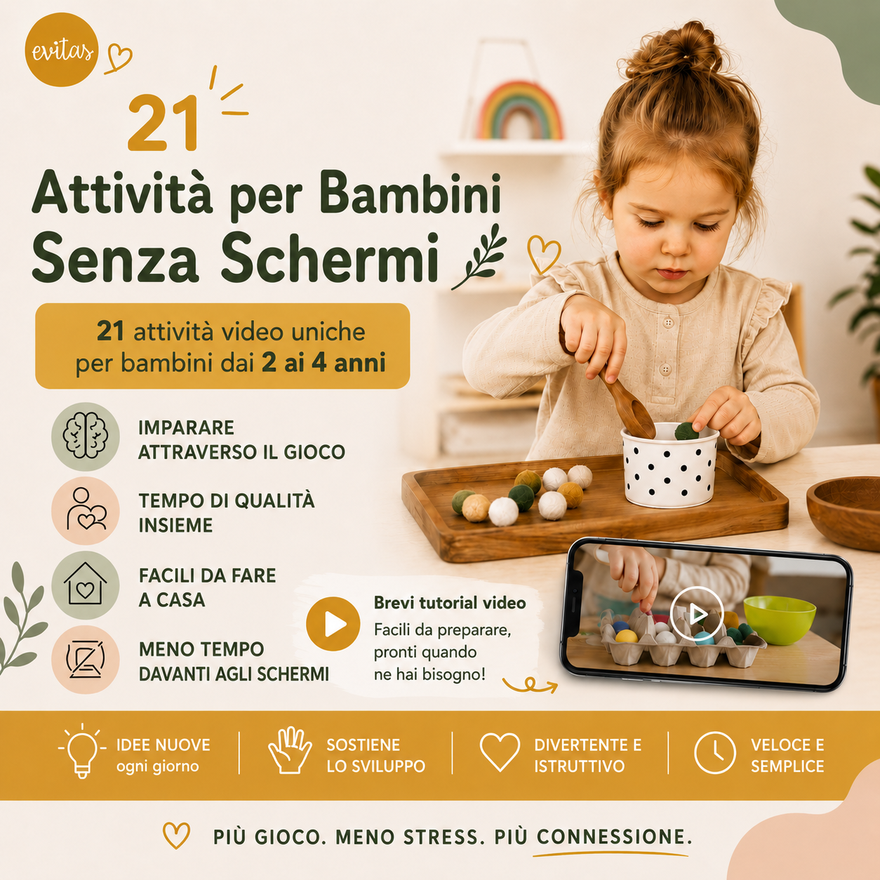 21 attività d'ispirazione Montessori per giocare senza schermi Evitas