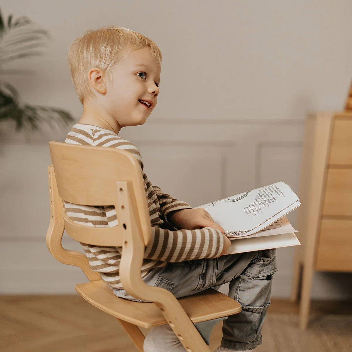 Leander® Otroški stol za hranjenje Louie™ Beech (Bukev) Natural - Evitas