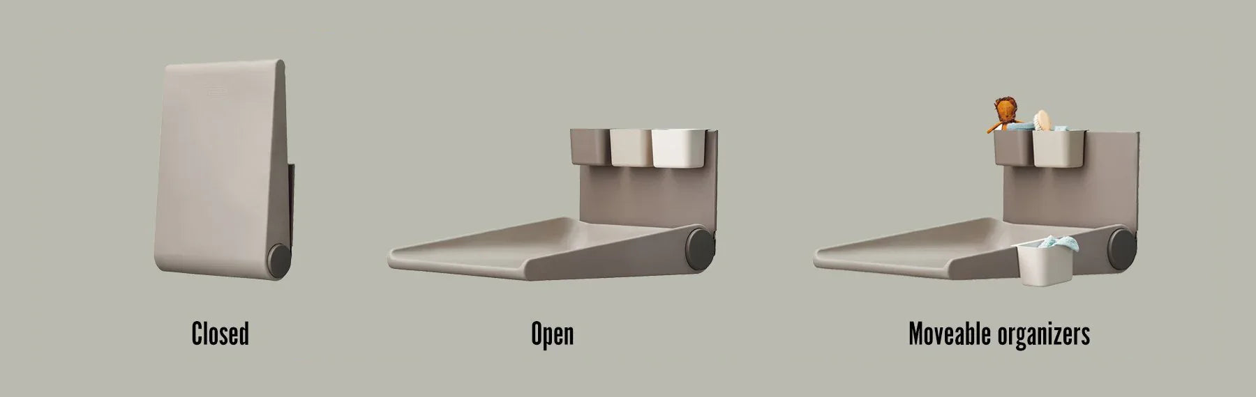 Leander® Stenska previjalna postaja Wally ™ Cappucino Leander