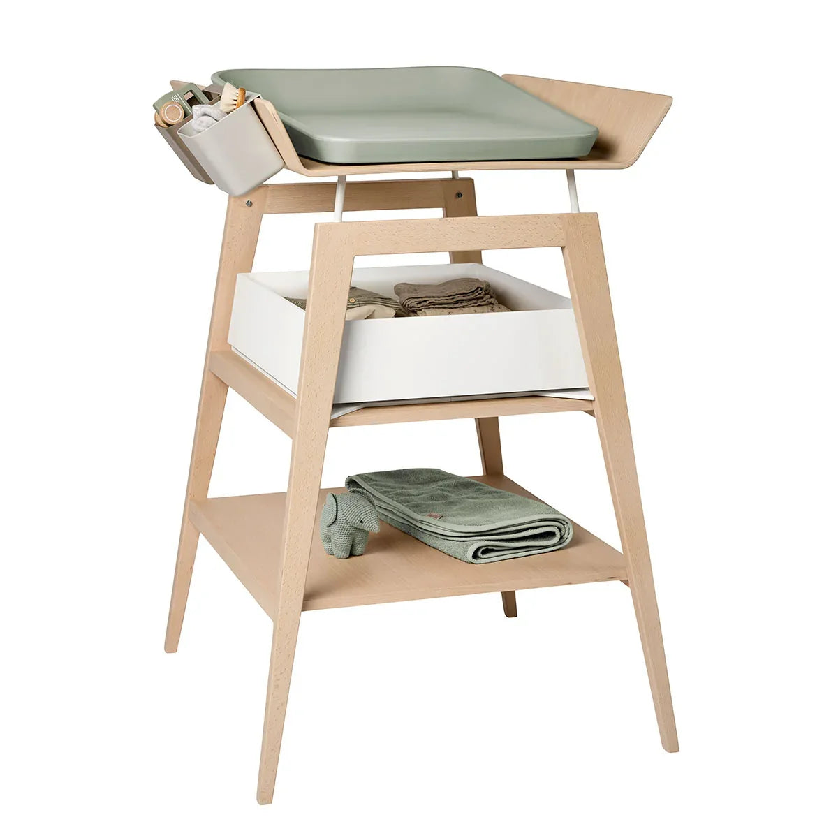 Leander® Otroška previjalna miza Linea™ s podlogo Bukev (Beech) Leander