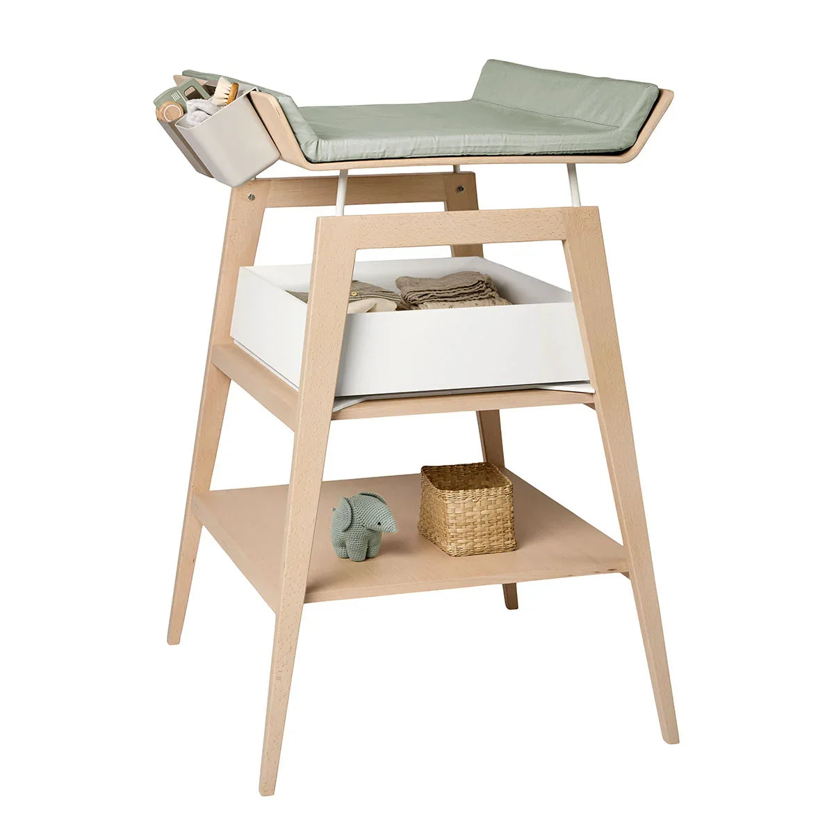 Leander® Otroška previjalna miza Linea™ s podlogo Bukev (Beech) Leander