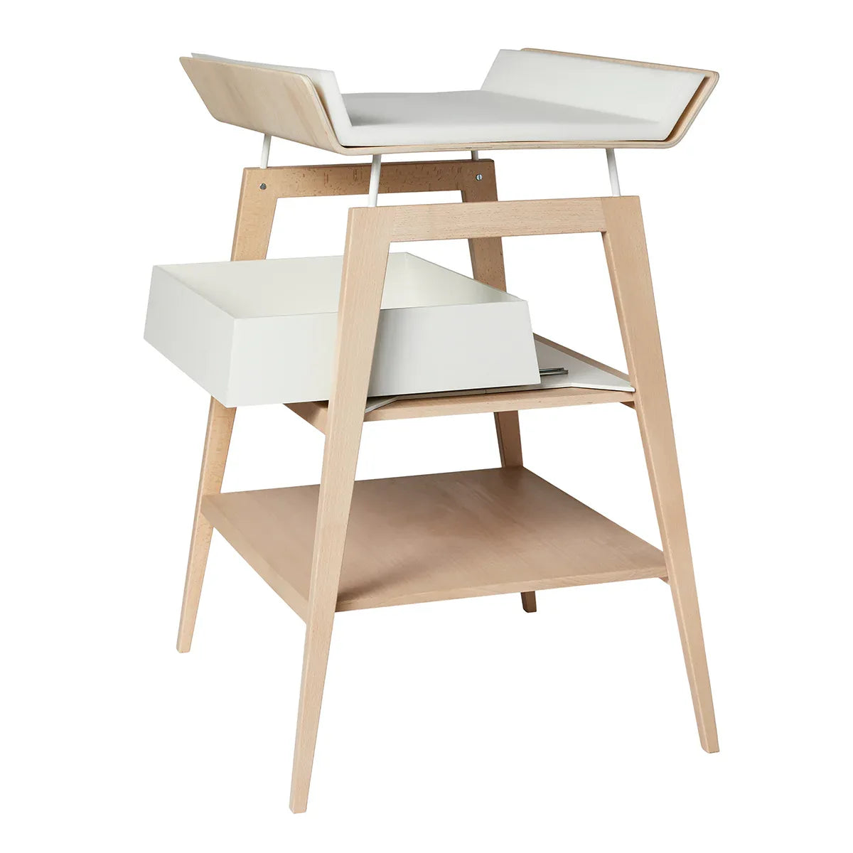 Leander® Otroška previjalna miza Linea™ s podlogo Bukev (Beech) Leander