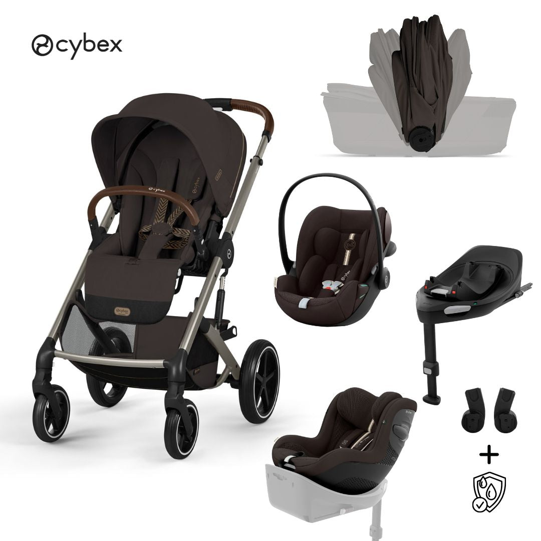 Cybex® Passeggino con navicella pieghevole 5 in 1 Balios S Lux + Seggi – Evitas