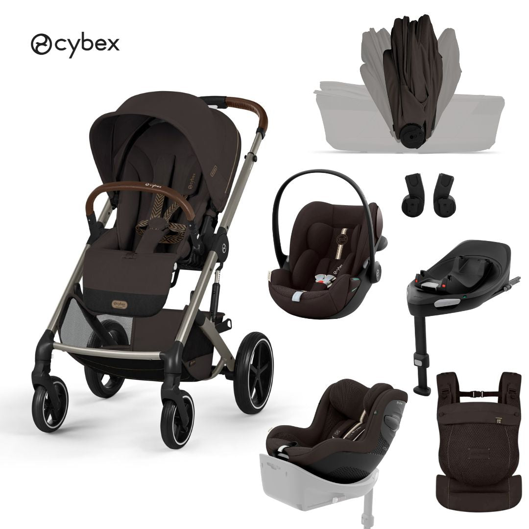 Cybex® Baby stroller with foldable basket 5in1 Balios S Lux + Amya Car – Evitas