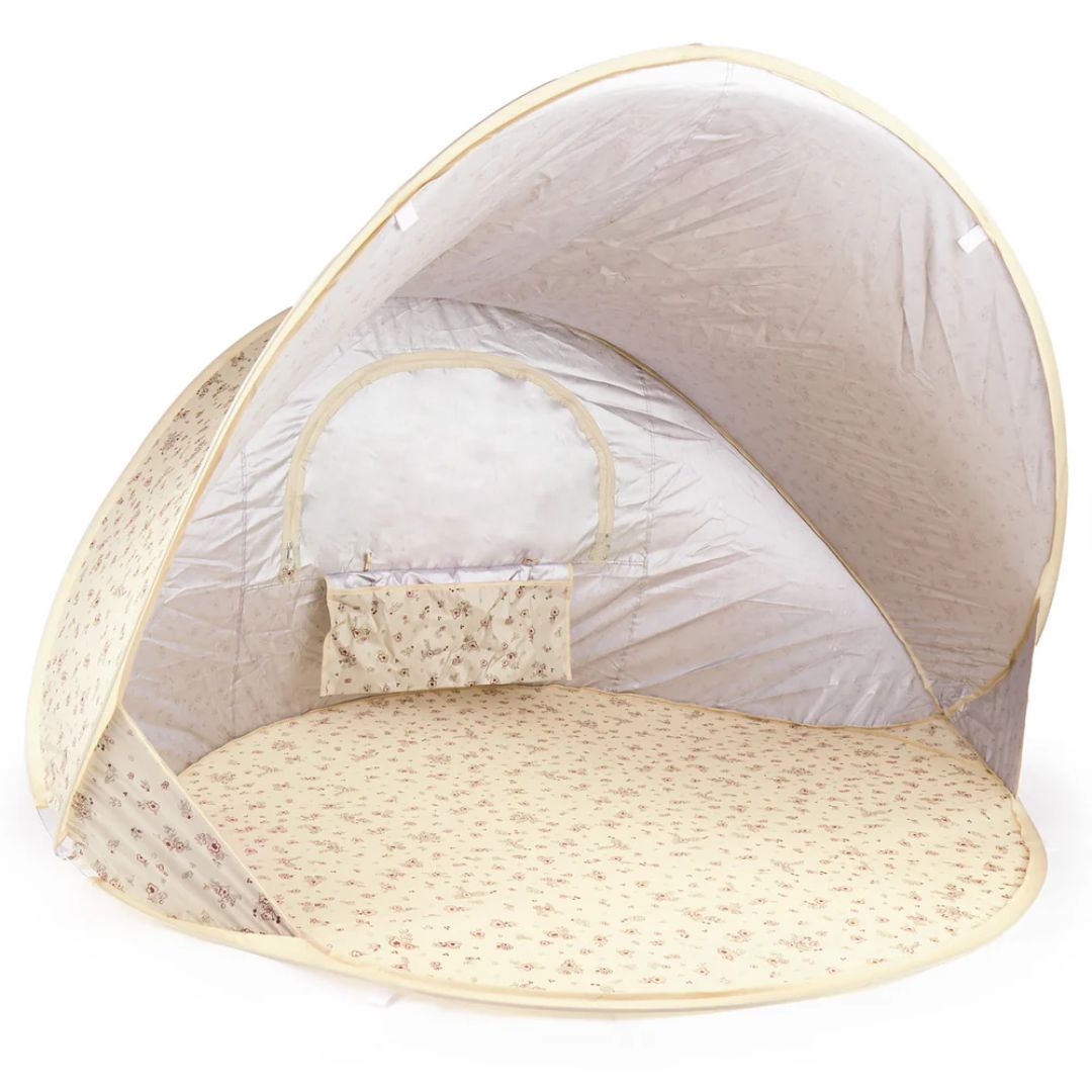 Bieco® Šotor za na plažo z UV 40+ zaščito Vintage Flowers Bieco