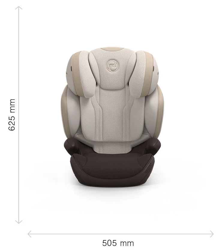 Cybex Solution S dimenzije - sprednji pogled