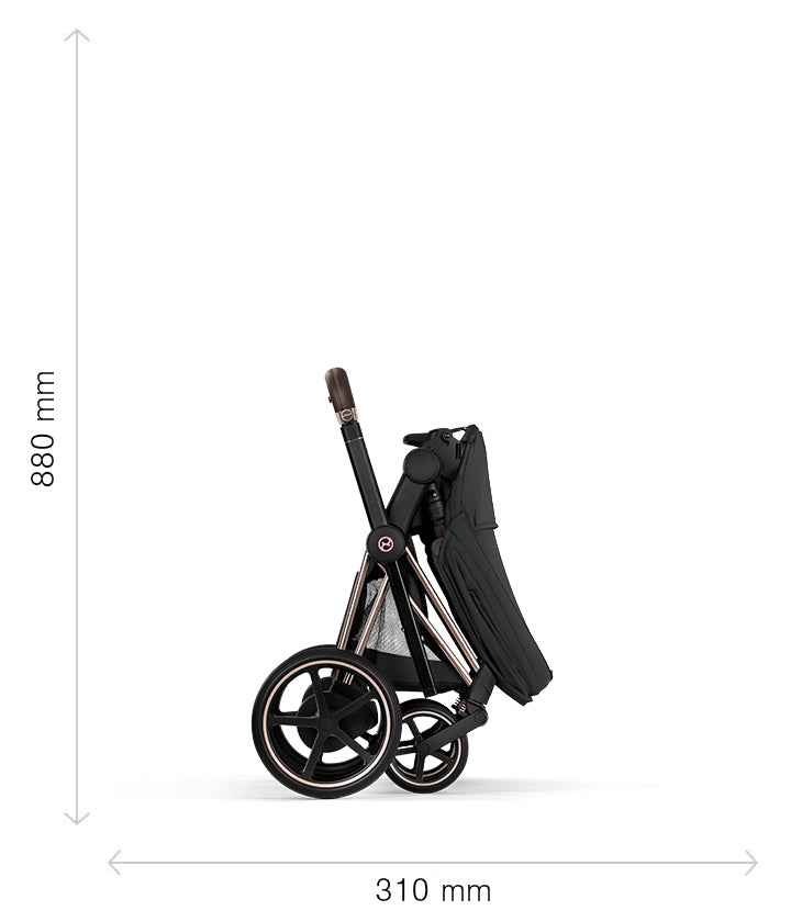 Cybex Platinum® e-Priam™ 2-in-1 Stroller with Foldable Carry Cot