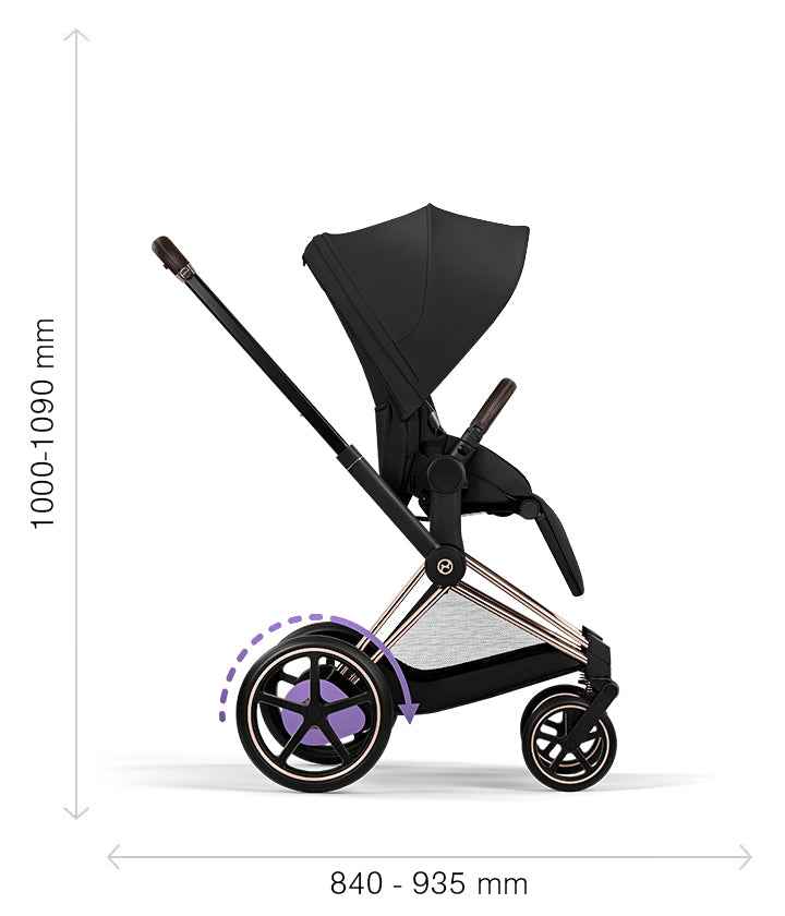 Cybex Platinum® e-Priam™ 2-in-1 Stroller with Foldable Carry Cot – Evitas