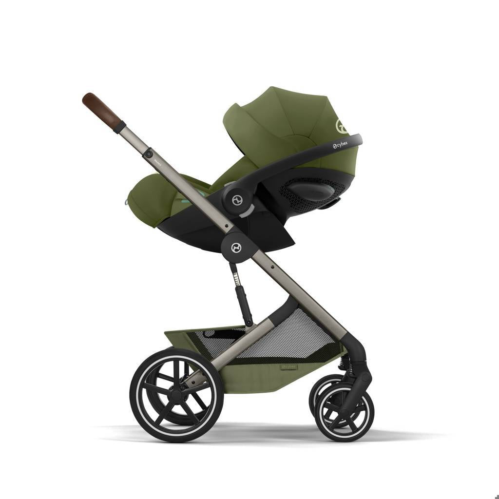 Cybex® Balios S Lux Stroller with Fold Cot 2-in-1 Moss Green (Taupe Frame)