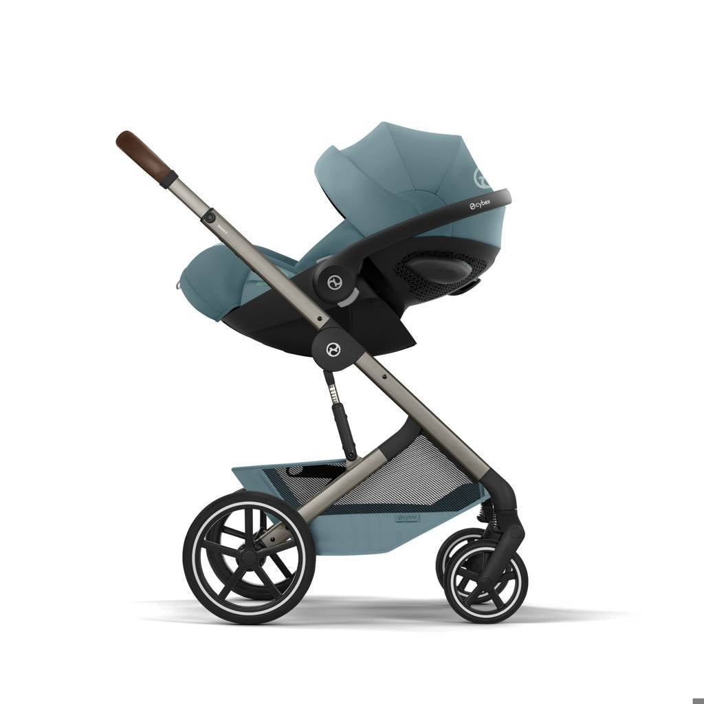 Cybex® Balios S Lux Stroller with Fold Cot 2-in-1 Stormy Blue (Taupe Frame)