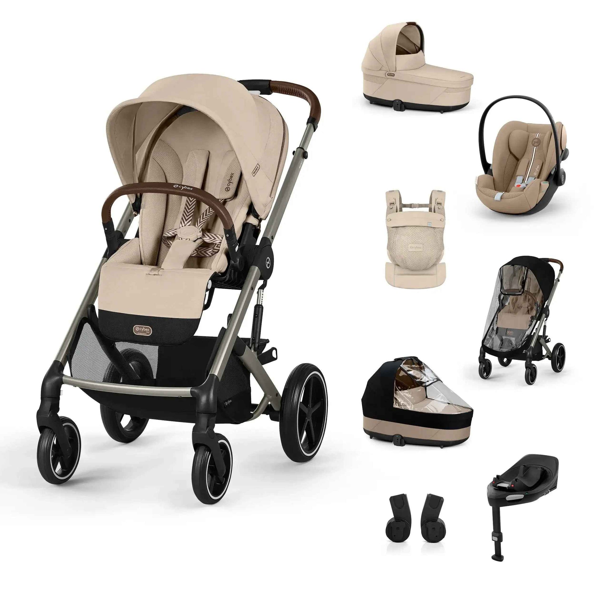 cybex gold pram Cybex® 4-in-1 Stroller Balios S Lux + Amya Carrier + Cloud G Car Seat – Evitas