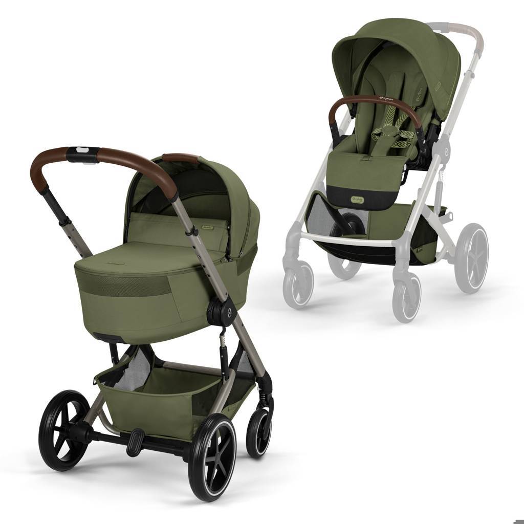 Cybex 3in1 Stroller Balios S Lux + Carry Cot + Cloud G Car Moss Green