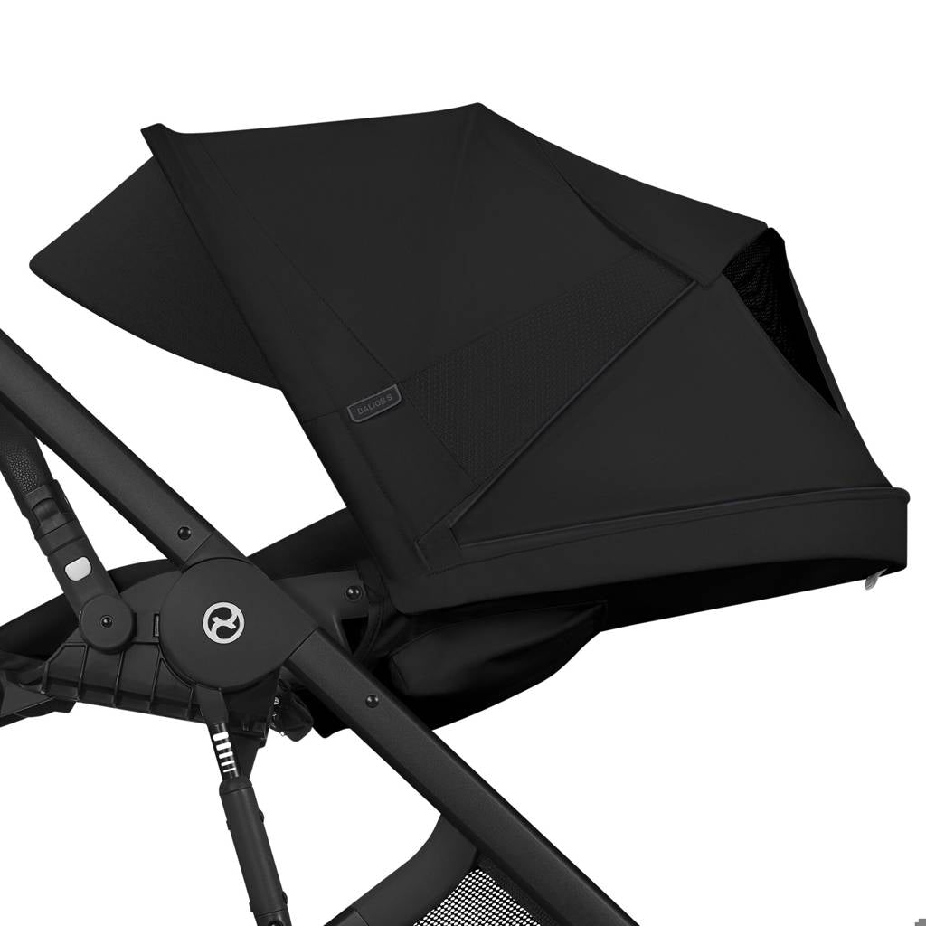 Cybex® Balios™ S Lux 2-in-1 Stroller with Cot S Lux Moon Black (Black Frame)