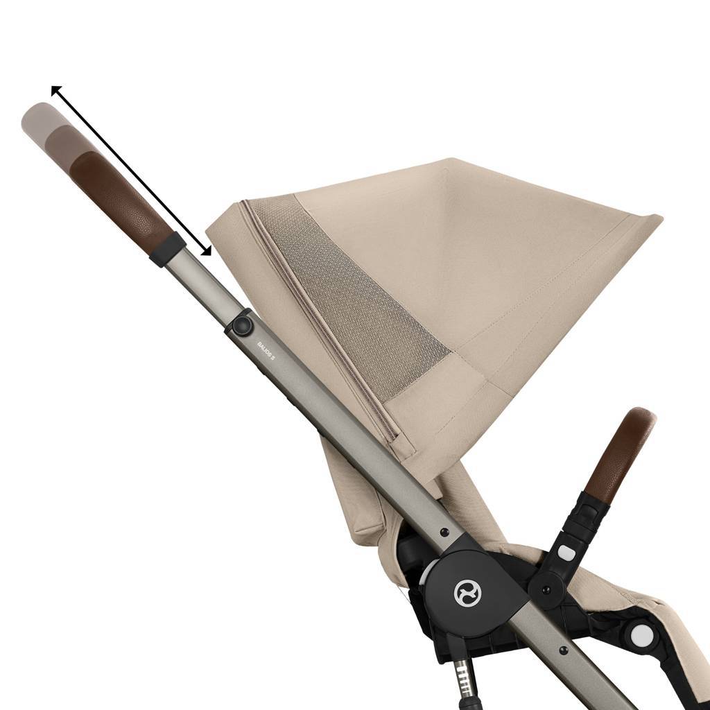 Cybex® Balios™ S Lux Stroller Almond Beige (Taupe Frame)