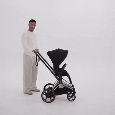 Cybex Platinum® Otroški voziček s zložljivo košaro 2v1 e-Priam™ Comfort Coconut Brown | Matt Black Cybex Platinum