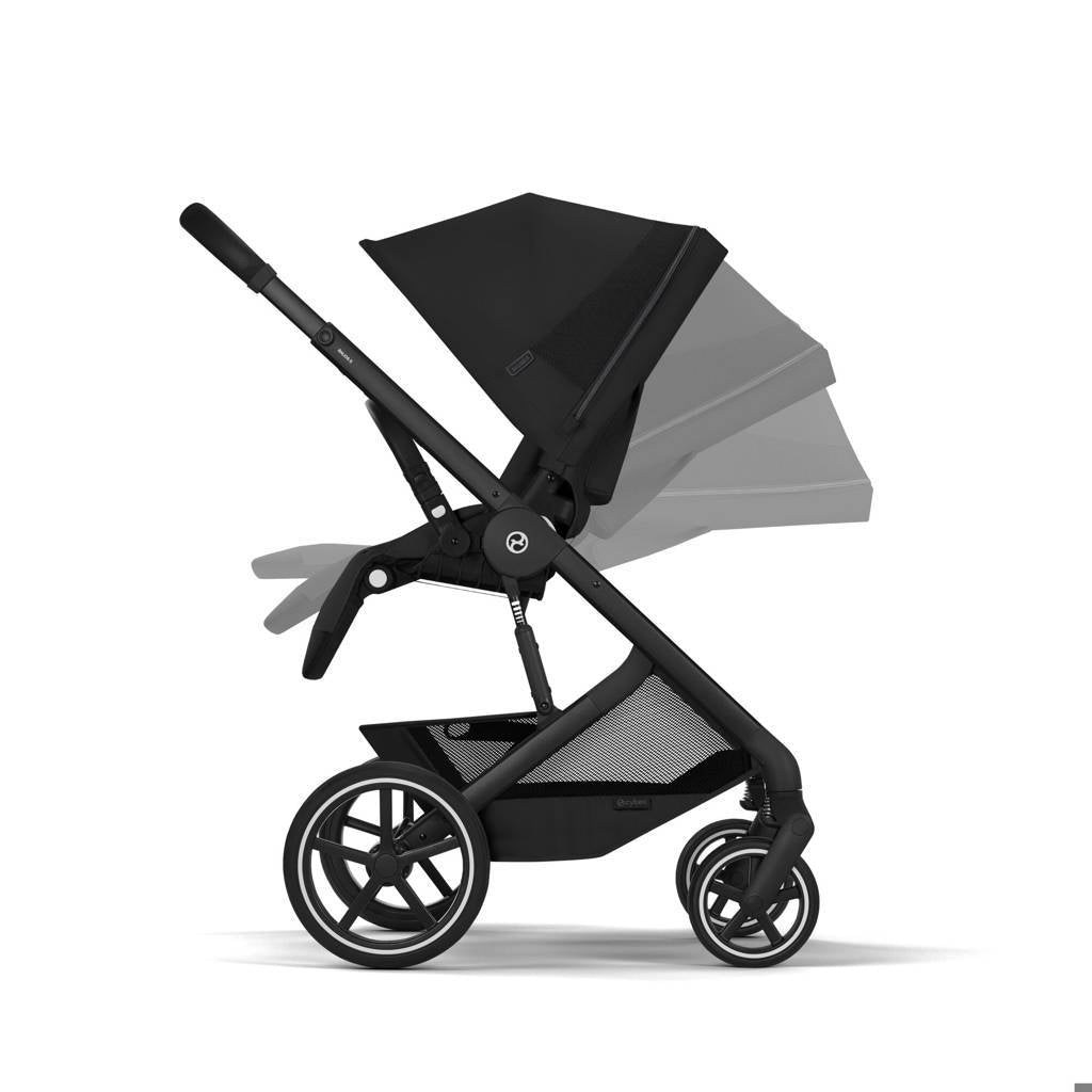 Cybex® Balios™ S Lux Stroller Moon Black (Black Frame)