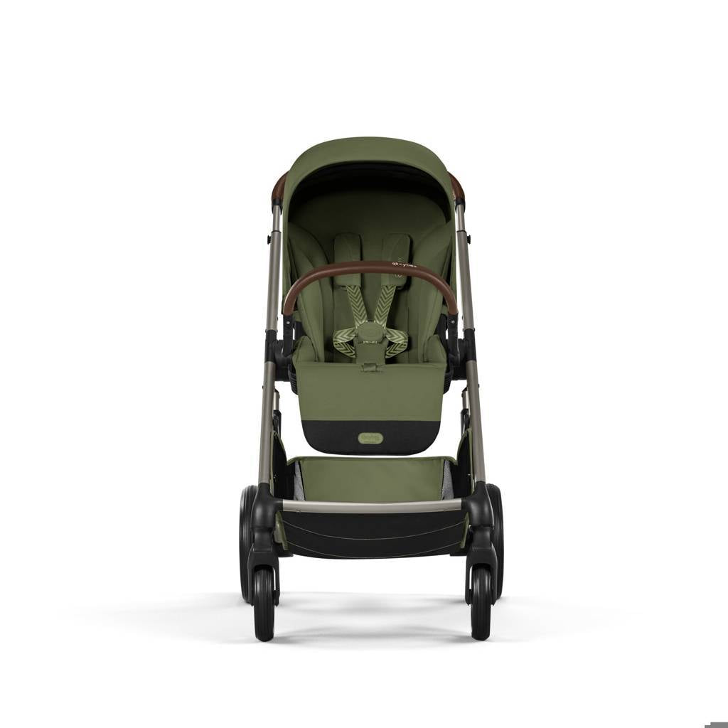 Cybex® Balios S Lux Stroller with Fold Cot 2-in-1 Moss Green (Taupe Frame)