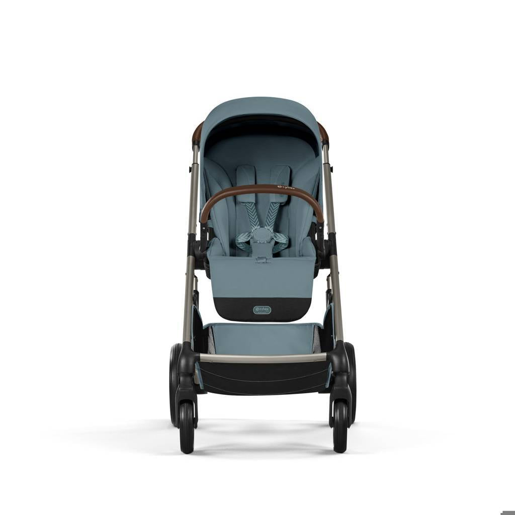 Cybex® Balios S Lux Stroller with Fold Cot 2-in-1 Stormy Blue (Taupe Frame)